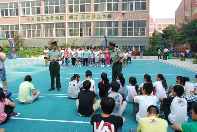 洛阳东外2012初中部新生军训