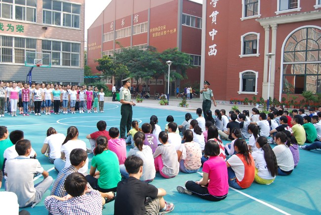 洛阳东外2012初中部新生军训
